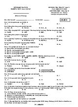 Đề kiểm tra tháng 7 lần I môn Hóa học Lớp 12 - Mã đề 01 - Năm học 2019-2020 - Trường THPT Cẩm Xuyên